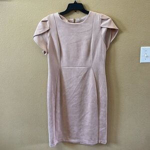 Pink Calvin Klein midi dress